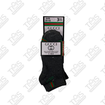 TMS Branded G-U-C-C-I Ankle Socks (Pack Of 3)