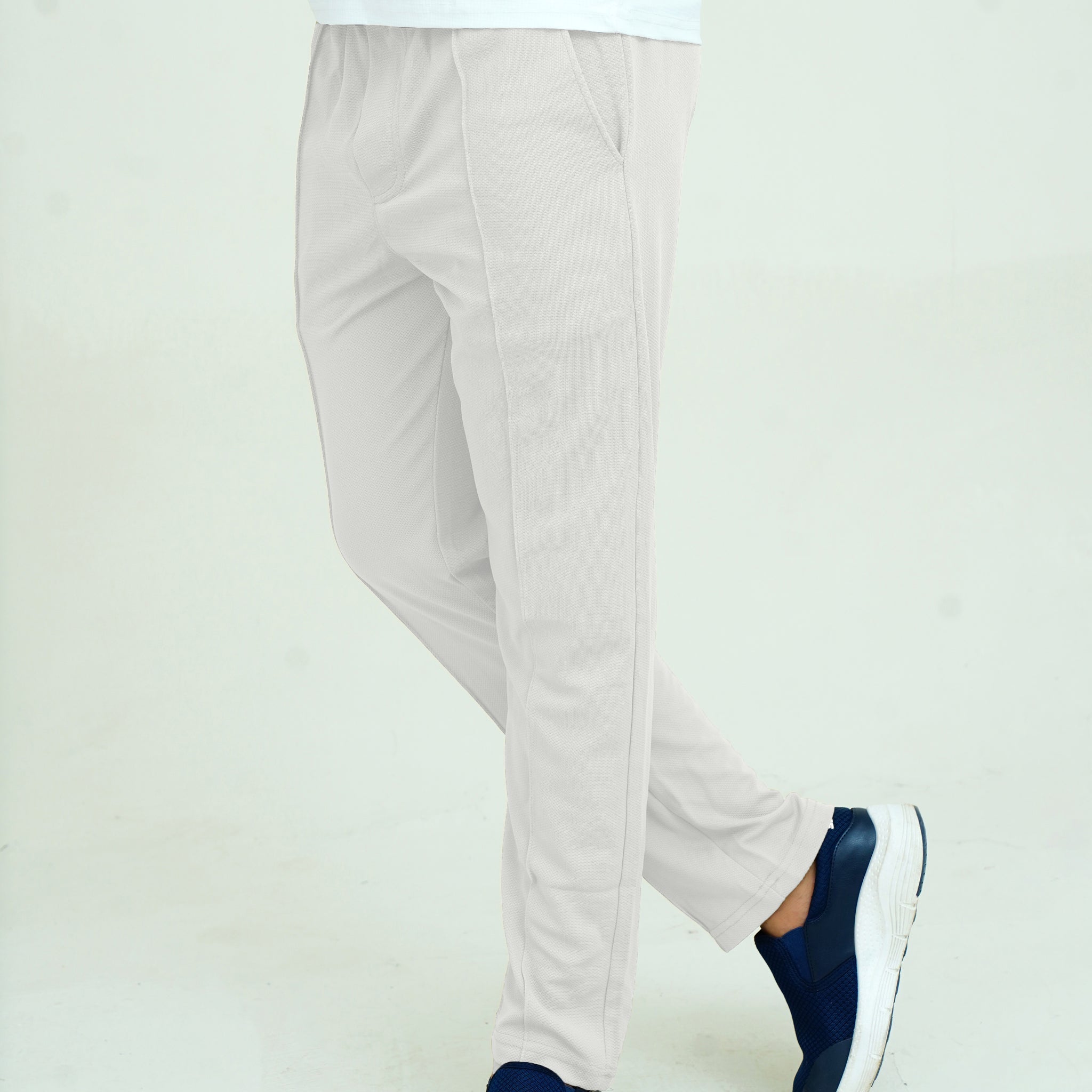 Tan White - Stripe Line Trouser