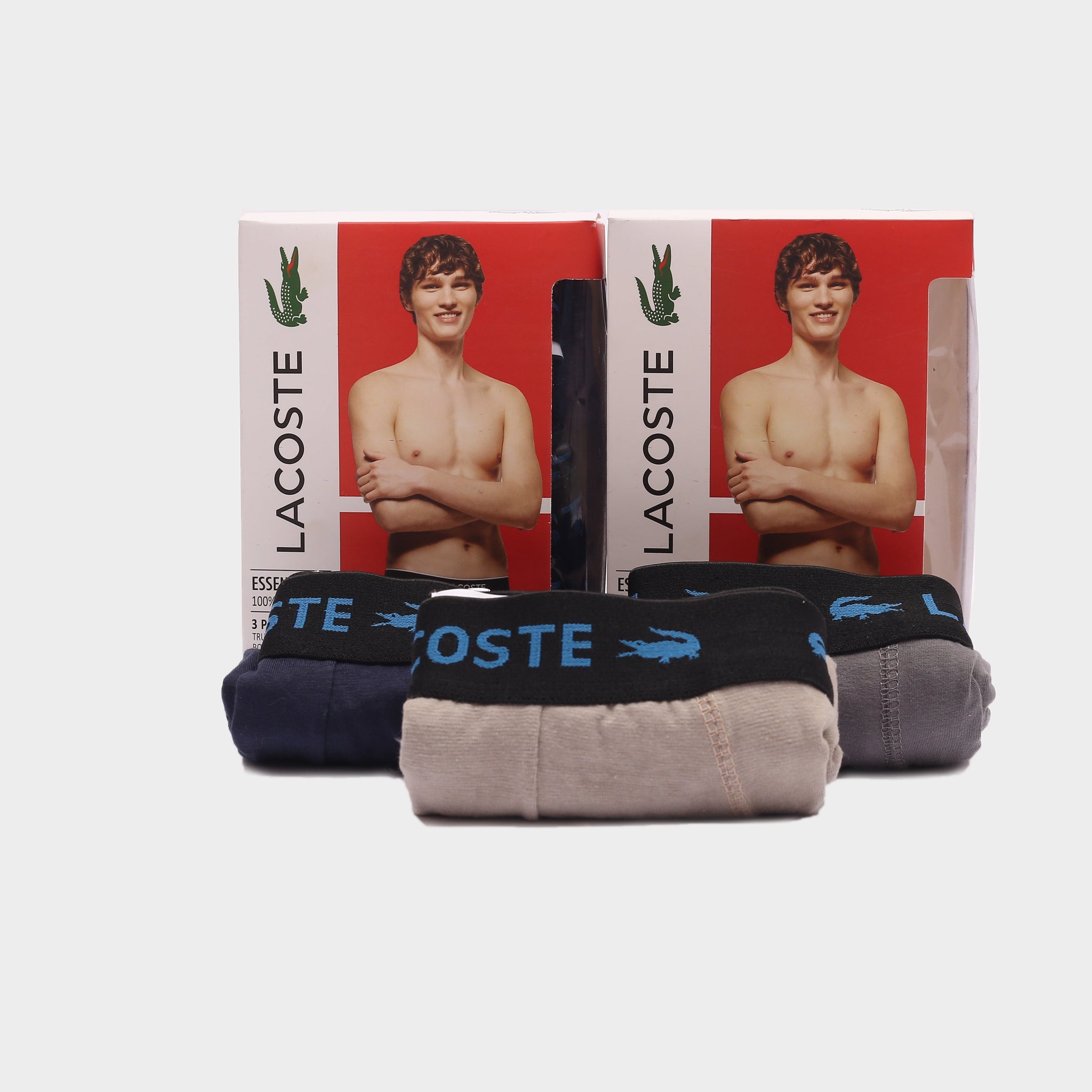 ST Branded Boxer L-A-C-O-S-T-E (Pack Of 3)