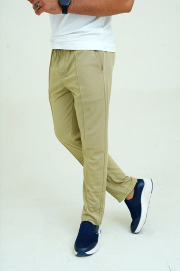 Beige - Stripe Line Trouser