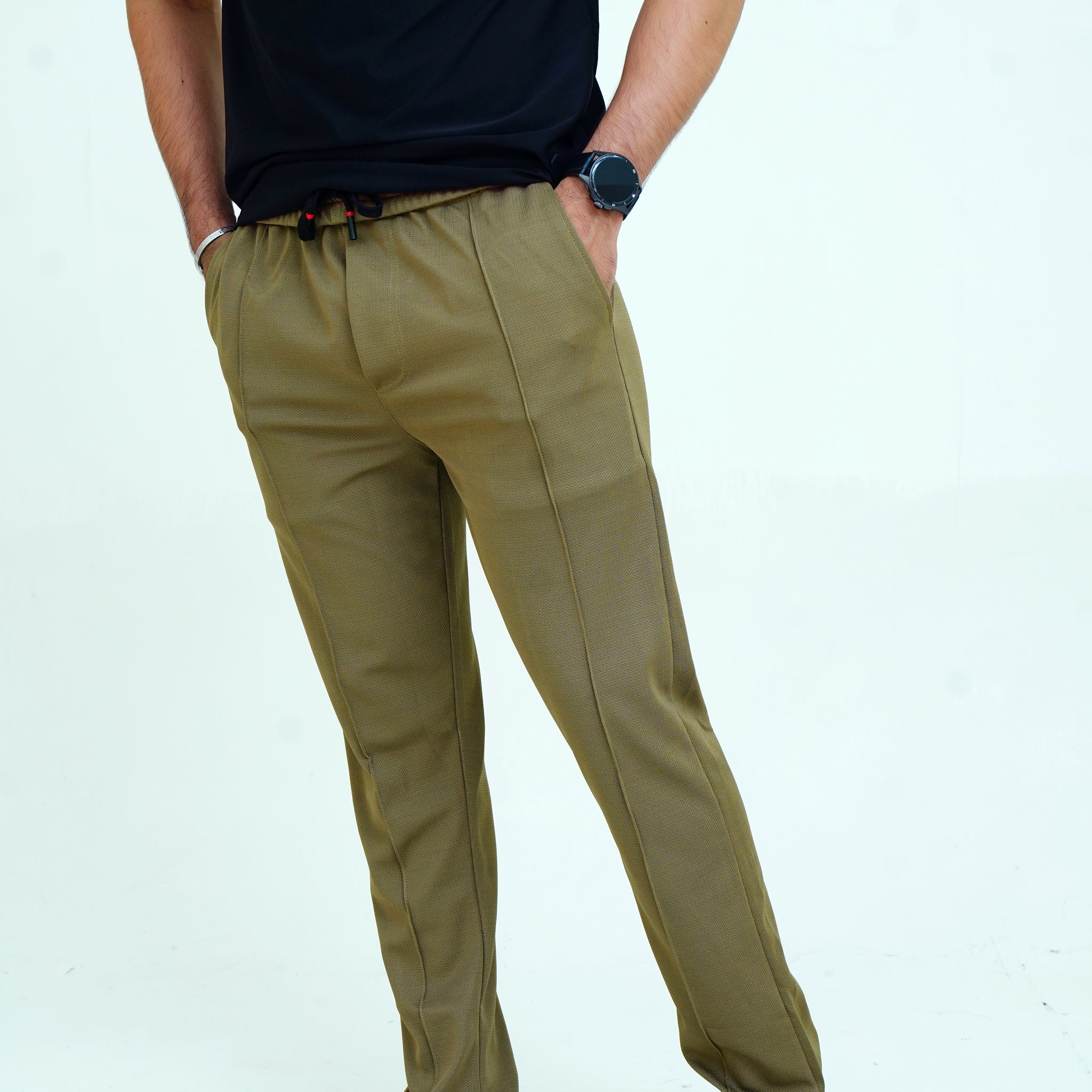 Mustard  - Stripe Line Trouser