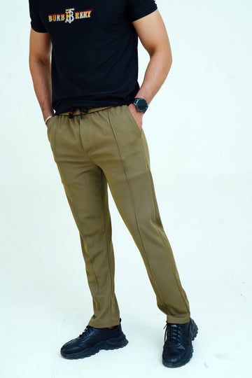 Mustard  - Stripe Line Trouser