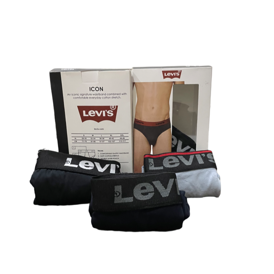 ST Branded L-E-V-I-S Briefs V Shape U-W (Pack Of 3)