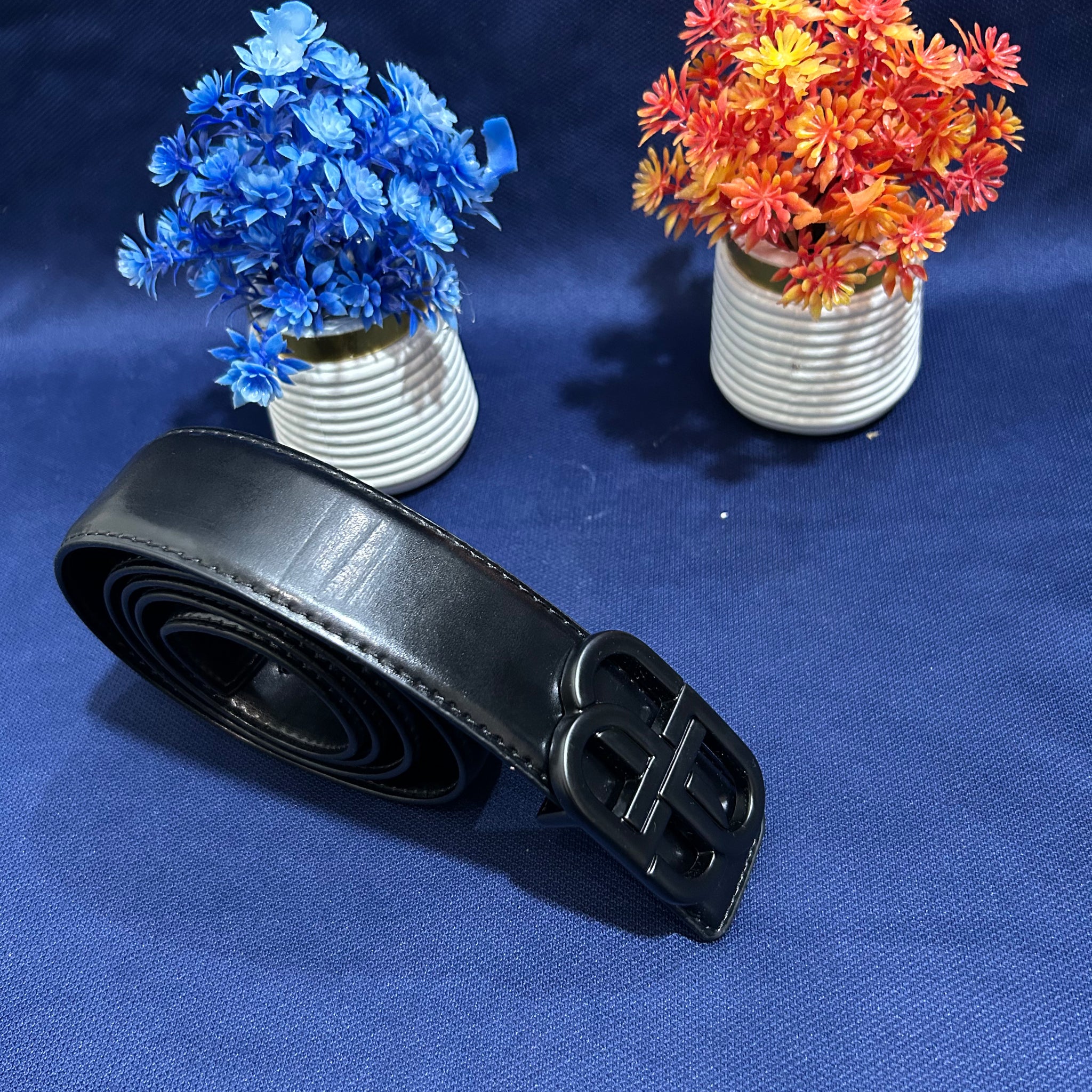 Classic Men's Real Leather Belt Automatic Buckle Belt Ratchet Strap Jeans Hot