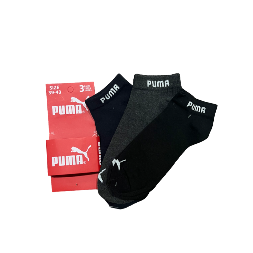 Branded P-u-m-a Ankle Socks 3(Pack Of 3)