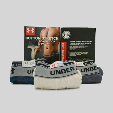 Branded Boxer U-n-d-e-r a-r-m-o-r  (Pack Of 3)